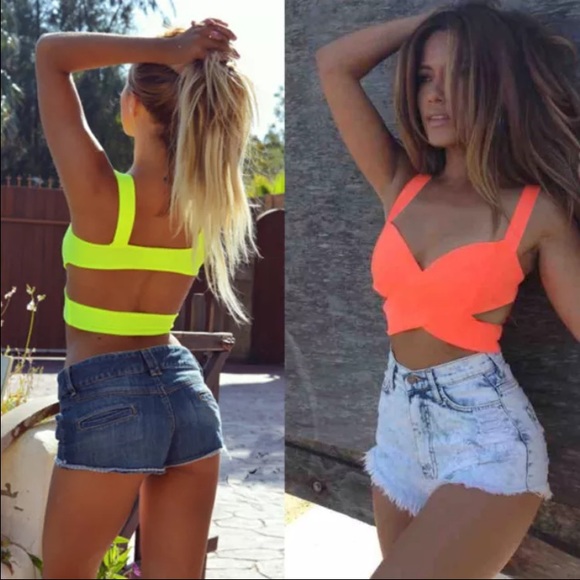 Bralet bustier crop bikini top 🅿️🅿️