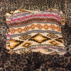 Tribal crop top