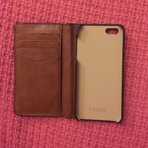 Fossil Tan leather iPhone 5 case