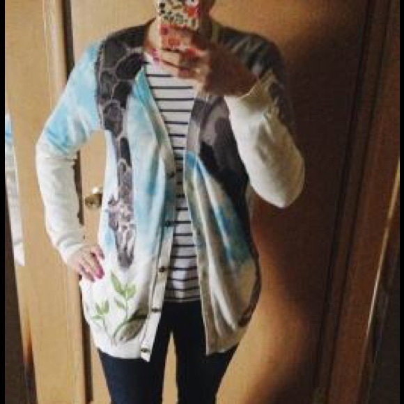 **SOLD** Moth "Tiga" cardigan M giraffe - Picture 3 of 3