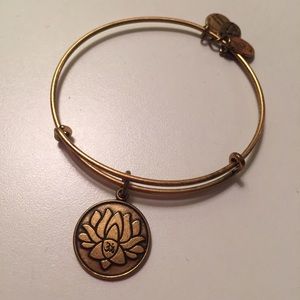 Alex and Ani Lotus Bracelet Russian Gold