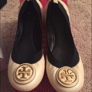 Tory Burch Cream Flats