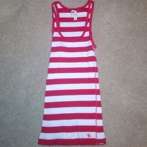 Abercrombie & Fitch red and white striped tank
