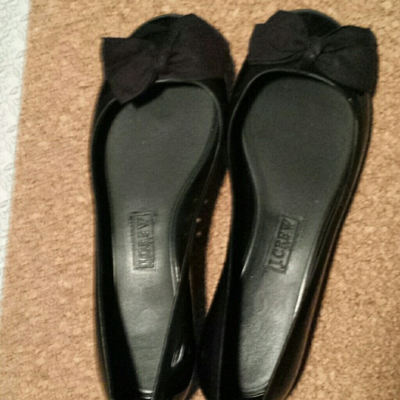 J crew bow rain flats