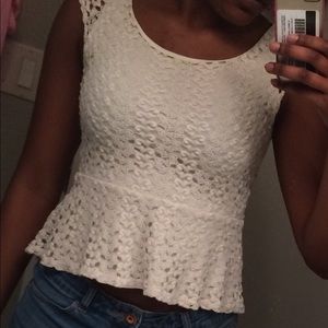 Open back Peplum top