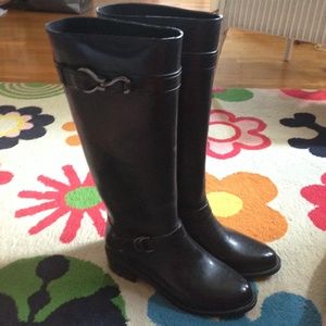 Rain Boots with Riding Boot details