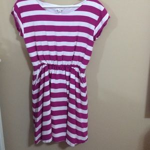 Purple striped dress