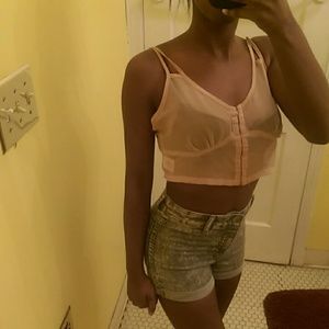 Kimchi Blue clasp crop top