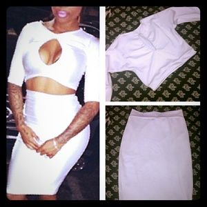 White two piece set