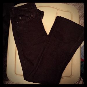 Black boot cut Levi's