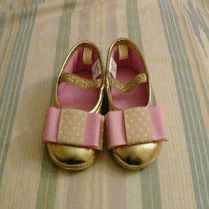 baby gold shoes