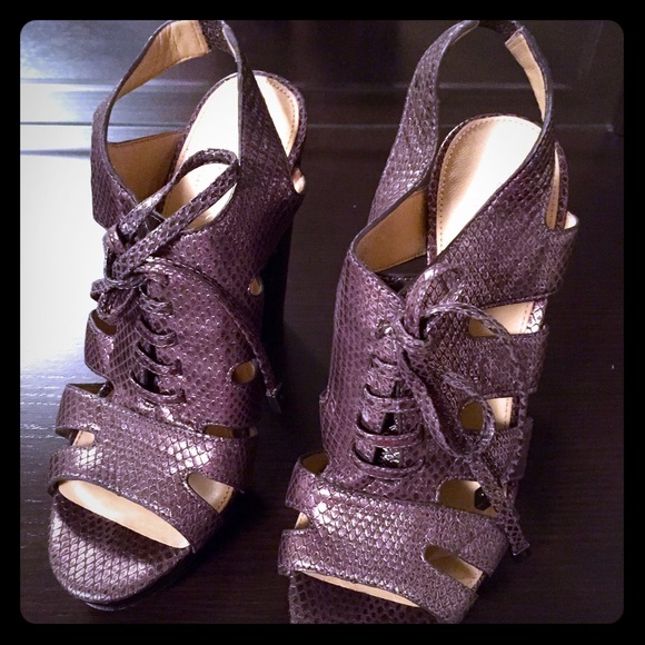 Coach metallic , elegant, and modern sandals!