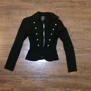Forever 21 black fitted "military" blazer