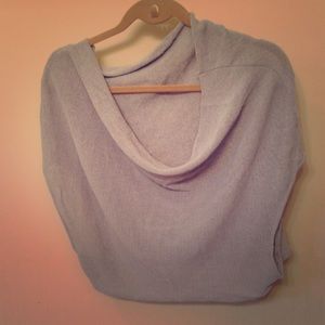Sleeveless slouch sweater