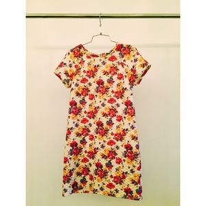 Quilt-Stitched Floral Dress
