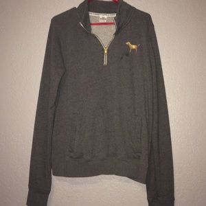 Victoria Secret Grey Zip Up Pullover