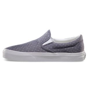 Polk a dot slip on vans!