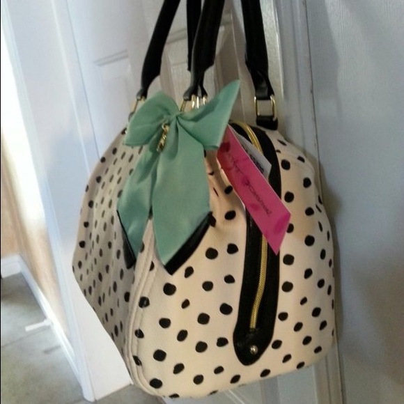 Nwt Betsey Johnson Tote/Purse Polka Dot MSRP $98 - Picture 2 of 4