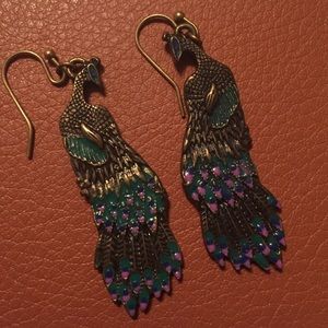 Peacock Earrings - inspired by Lucky Brand