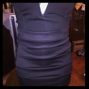 Black Ribbed Sateen Pencil Skirt PLUS SIZE
