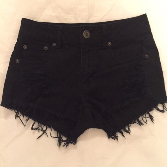 Black high waisted shorts