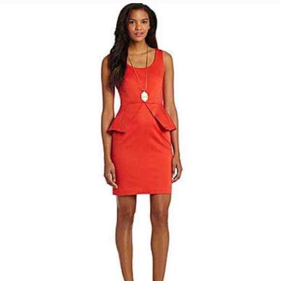 Vince camuto Orange peplum