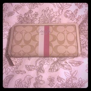 Coach zip-around wallet