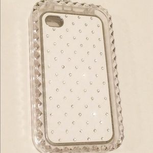 iPhone 4/4S White Jewel Case