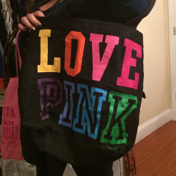 Colorful VS pink bag