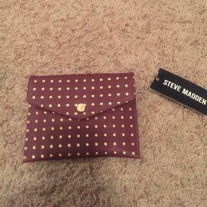 Steve Madden flap envelope wallet on a string