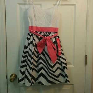 Black and white dress