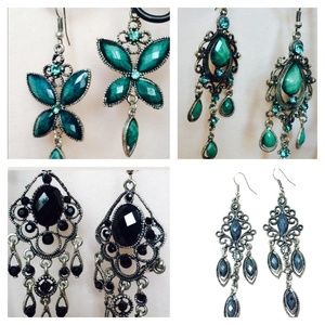 Bundle of Chandelier earrings from Malaysia