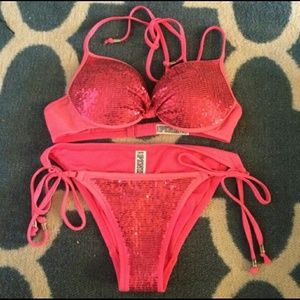vs PINK  sequin bikini