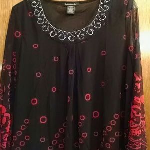 Dressy stylish tunic top NWOT