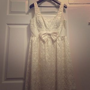 Beaded cream dress