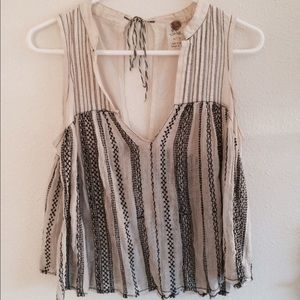 Free People backless blouse