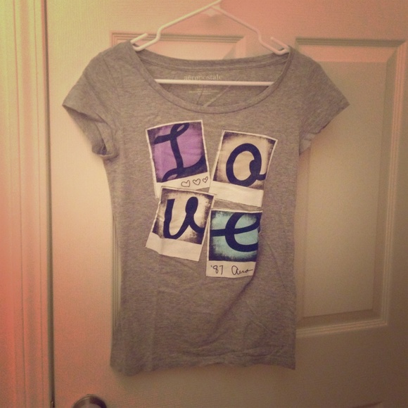 Aero Gray Tee Tops