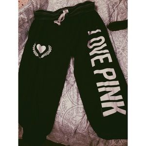 Pink sweatpants size small
