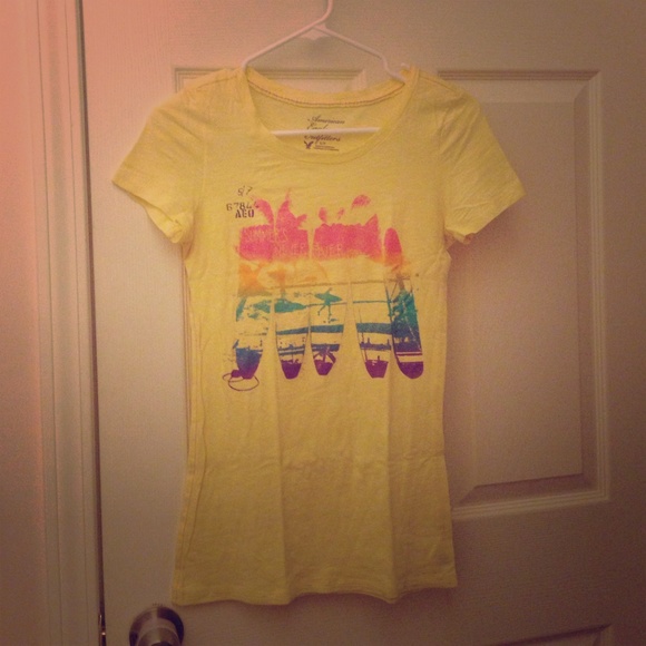 AE Yellow Tee Tops