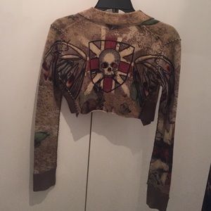 Raw 7 100% cashmere skull sweater
