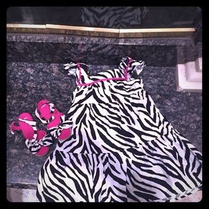 3t dress and size 8 sandals
