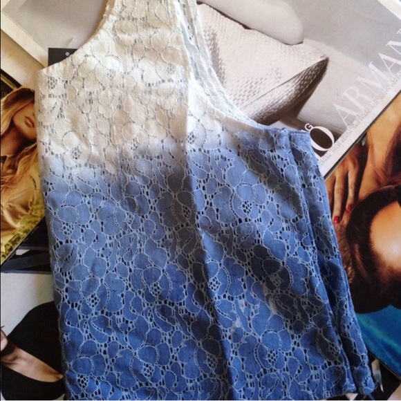 ombre eyelet tank top - Picture 4 of 4