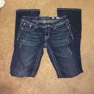 Dark wash denim MissMe's. Mint condition