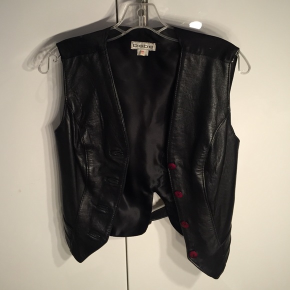 Bebe REAL leather vest