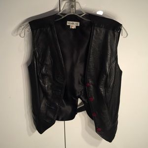 Bebe REAL leather vest