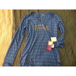 Striped sheer UCLA shirt