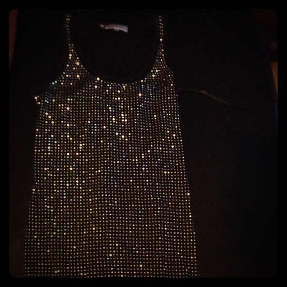 Bedazzled Black Dress (by Jennifer Lopez) S/M