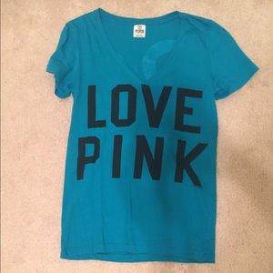 Blue Victoria's Secret Love Pink shirt
