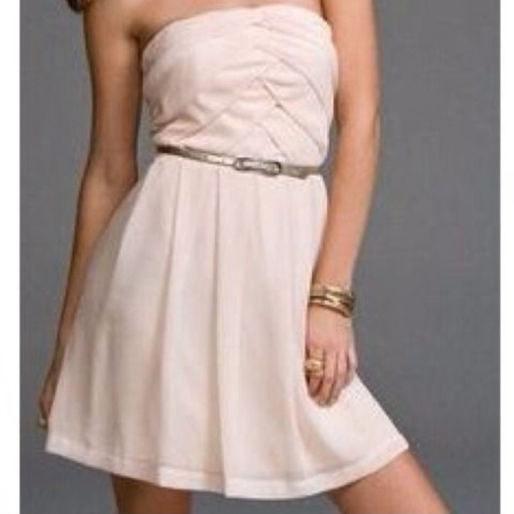 Blush Strapless Dress - Picture 2 of 3