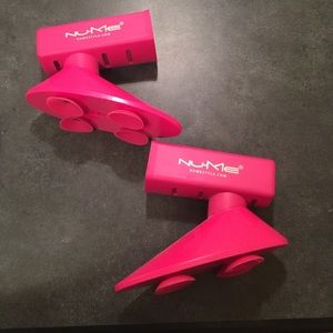 TWO pink hot hair tool holders by NUME. Can buy 1.